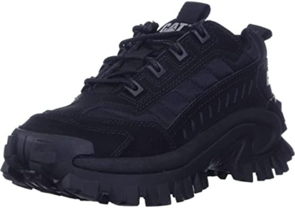 Cat Footwear Intruder Sneaker, Unisex Black/Dark Shadow, 8 US Men