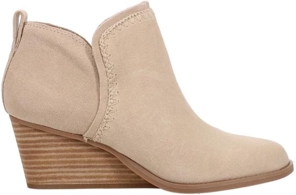 TOMS Womens Kaia Round Toe Casual Boots Ankle Mid Heel 2-3 - Beige