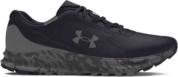 Under Armour Men's Charged Bandit Trail 3 Storm Proof, (001) Black/Castlerock/White, 10.5, US