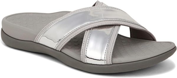 Vionic Merced Women's Cross Strap Slide Orthotic Sandals