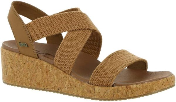 Skechers Women's Arch Fit Beverlee-Love Stays Wedge Sandal, 5.5