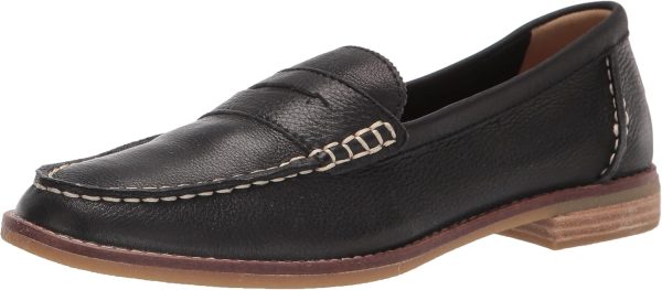 Sperry Ladies Footwear Women's Seaport Penny Loafer, New Black, 9