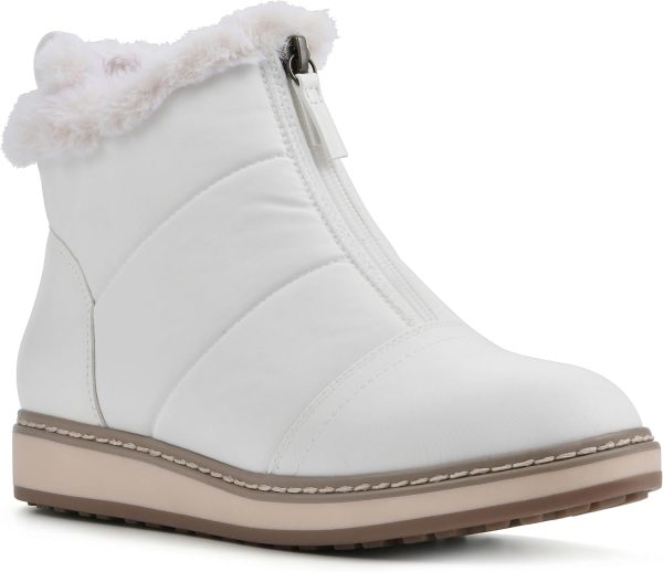 WHITE MOUNTAIN Women's Shoes Tamarin Puffer Ankle Bootie