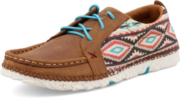 Twisted X Women's Zero-X, Moc Toe with Zero-X, Multi & Brown, 8 M