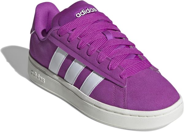 adidas Women's Grand Court Alpha 00s Sneaker, Purple Burst/White/Purple Burst, 10